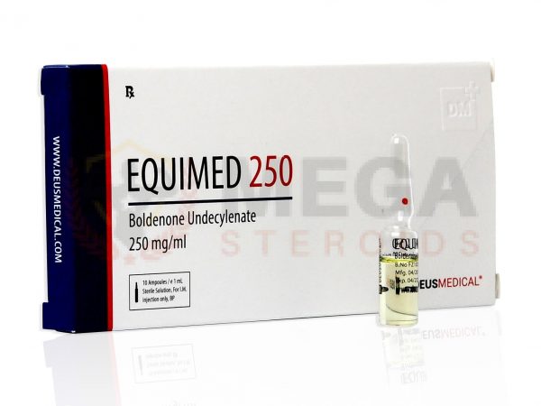 EQUIMED 250 (undecilenato de boldenona) - 10 amperios de 1 ml - DEUS-MEDICAL